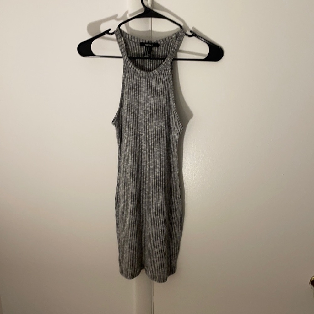 Gray body con dress